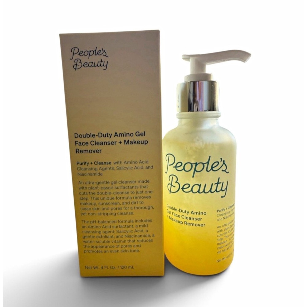 People's Beauty Amino Gel Face Cleanser Makeup Remover pH Balanc 4 fl oz. NIB